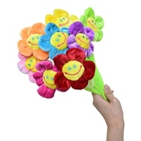 Attaches-rideaux en peluche motif tournesol de dessin animé, 32 cm, en tissu artificiel, décorations pour la maison, cadeaux de mariage et pour enfants