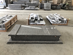 G664 коричневый гранитный надгробный камень коричневый фиолетовый цвет памятники дешевый надгробный камень - Product Image 2