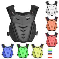 Gilet de protection pour moto |   Protection anti-impact et anti-chute pour la poitrine et le dos |   Équipement de protection réglable pour motocross tout-terrain, 7 couleurs