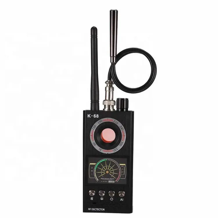 Pabrik Cina K68 Audio Anti Bug Penyadap GSM Pelacakan GPS Deteksi Magnetik Kuat Detektor Bug Kamera RF