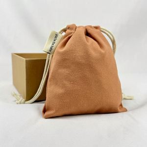 Customizable Organic Cotton Drawstring Bags for Crafts & Stickers Recyclable Features Bag Wholesale Promotion Accepted - Product Image 3