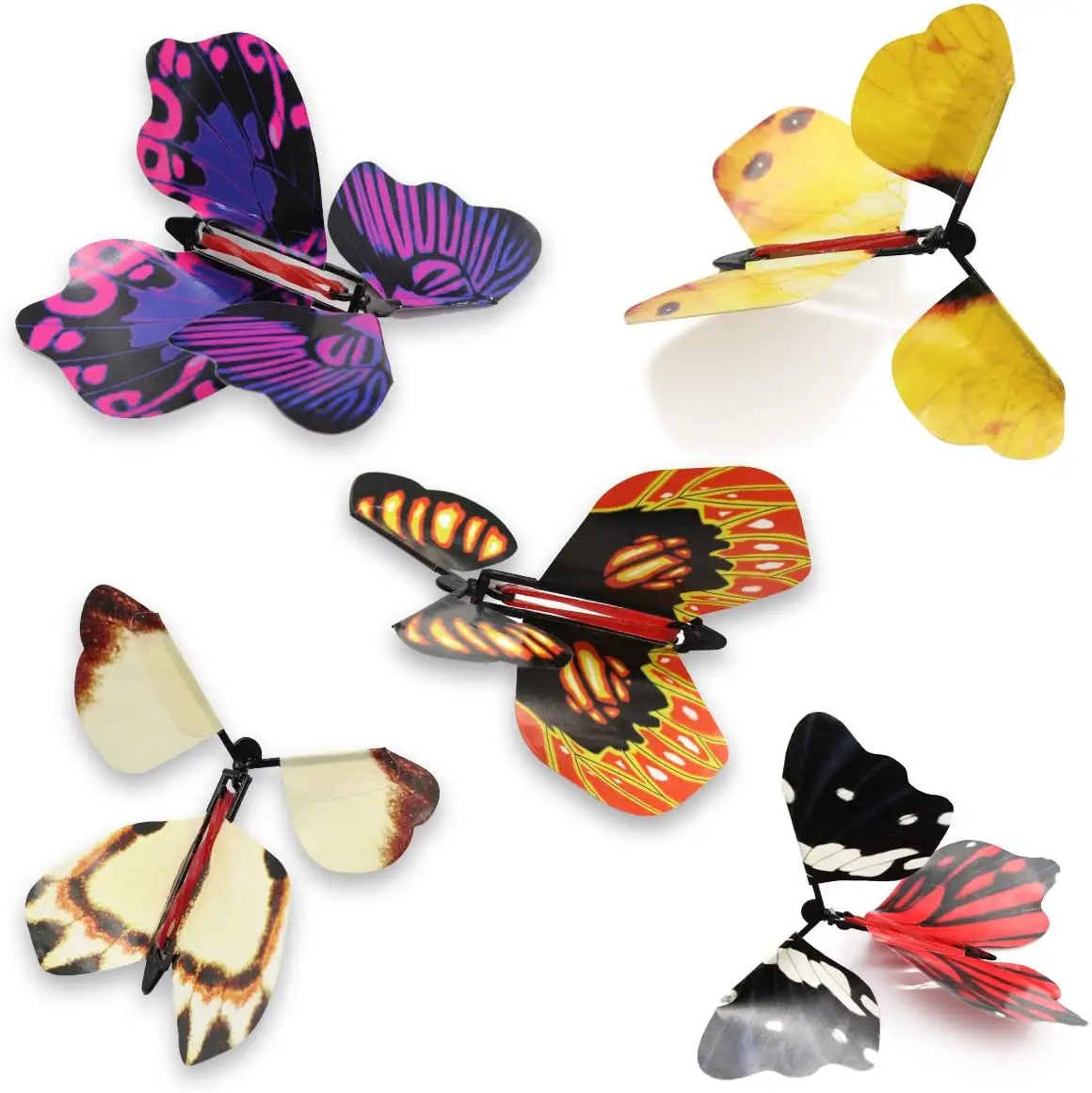 Artificial Magic Flying Butterfly Worked By Elastic Band Tricks Change Hands Funny Prank Joke Mystical Fun Surprise Gift Toy