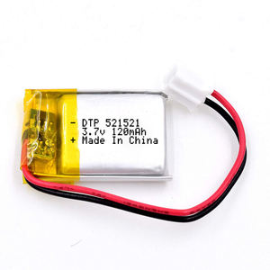 Free shipping <span class=keywords><strong>3</strong></span>,7 v lithium polymer battery 120mah for Metal detector - Product Image 6