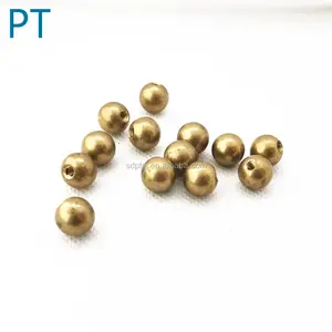 3/8" 5/8" Precision drilled Brass bead ball with threaded hole