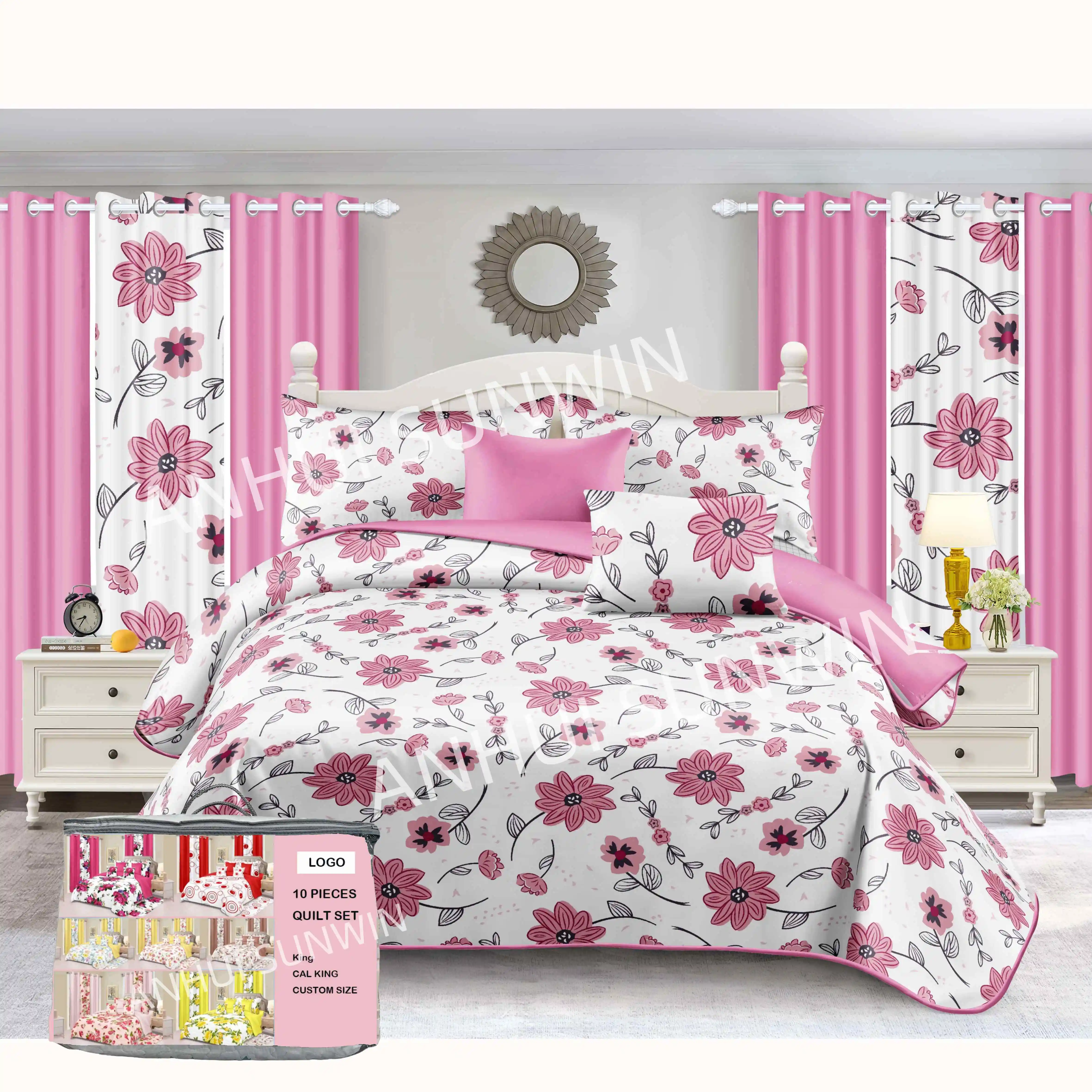 2800 thread count printed comforter sets bedding luxury soft bedding sets with matching curtains