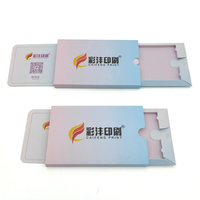 Boîte à glissière personnalisée paquet de cartes NFC boîte de papier d'emballage de carte de visite pour carte NFC en métal de qualité supérieure