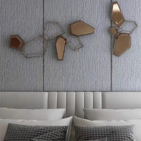 Panneau mural en PVC à texture tissu, panneau WPC pour chambre à coucher, imperméable, flexible, résistant à la saleté