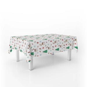 Décorations de Noël en gros d'usine Décoration de table à manger festive avec éclairage de Noël et <span class=keywords><strong>nappe</strong></span> de fête en plastique - Product Image 2