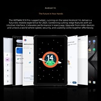 Tablet Tangguh HOTWAV R10 Pro 4G 10.1" HD+ 8GB+256GB Android 14.0 Baru USB Type C Baterai 10800mAh 5MP+13MP Pengisian Daya OTG Smart Pad