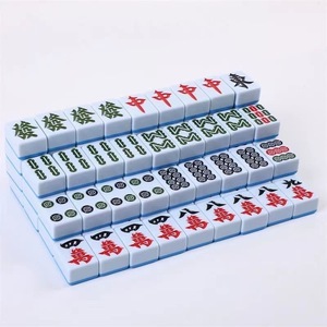 Automatic Modern Portable Mahjong Machine Blue or Green American Style Household <b>Entertainment</b> Set OEM1-12 Eco-Friendly Sustaina - Product Image 1