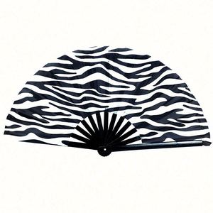 Abanicos Plegables Hechos a Mano de Tela de Nailon con Diseños Chinos/Japoneses para Damas y Caballeros, Ideales para Espectáculos, Decoración, Danza y Festivales - Product Image 4