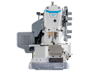 Machine à coudre industrielle JACK <span class=keywords><strong>K7</strong></span> ultra-rapide à interlock, entraînée par un moteur pas à pas, sans plis, trois aiguilles, cinq fils - Product Image 3