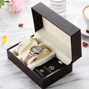 Ensemble montre-<span class=keywords><strong>bracelet</strong></span> à quartz pour femmes, <span class=keywords><strong>maille</strong></span> en acier inoxydable, décontracté - Product Image 3