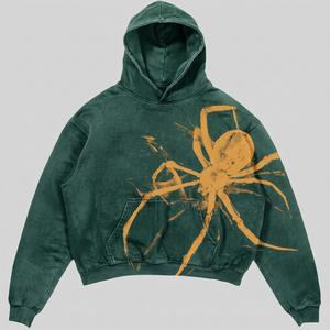 Sudadera con capucha oversize personalizada ODM con lavado ácido, algodón de alto gramaje 420GSM, corte holgado Y2K, estampado vintage, venta al por mayor - Product Image 1