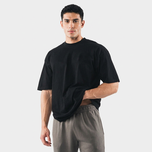 220GSM 250GSM 300GSM Drop Shoulder Graphic Heavyweight <b>Tshirts</b> Custom Streetwear Oversized T-shirt - Product Image 1