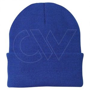 Bonnet tricoté unisexe personnalisé en polyester, brodé à la main, motif tendance, pour l'hiver, chaud et confortable - Product Image 1