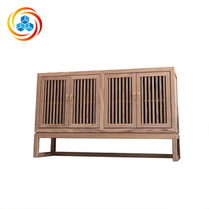 Nouveau meuble de rangement mural multifonctionnel en bois massif de style chinois, armoire à thé, meuble de rangement d'entrée, simple et moderne pour la maison - Product Image 4