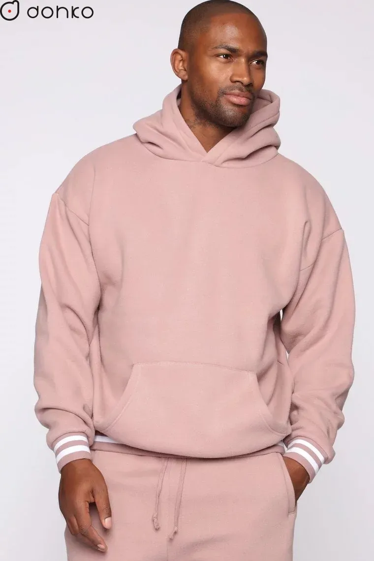 custom tracksuit stringless hoodie and sweatpants