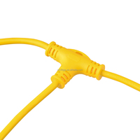 Connecteur de fil électrique IP65 M15 2/3 noyaux connecteurs mâles/femelles à haut ampli 6A cuivre étanche avec boîtier en PVC 5A