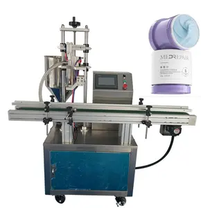 Máquina automática de enchimento de alta viscosidade para creme cosmético, máquina de enchimento de bomba de lóbulo