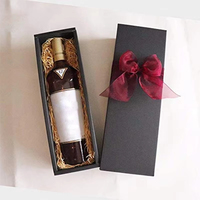 Boîte cadeau de luxe écologique en carton recyclé pour bouteilles de vin rouge, avec logo personnalisé, fermeture magnétique, couvercle et base rigides