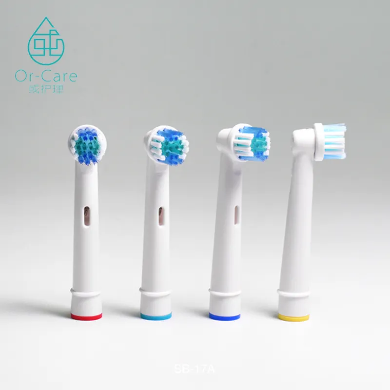 Or-Care Adaptable 360 Degree Sonic Electric Toothbrush Replacement Round Heads