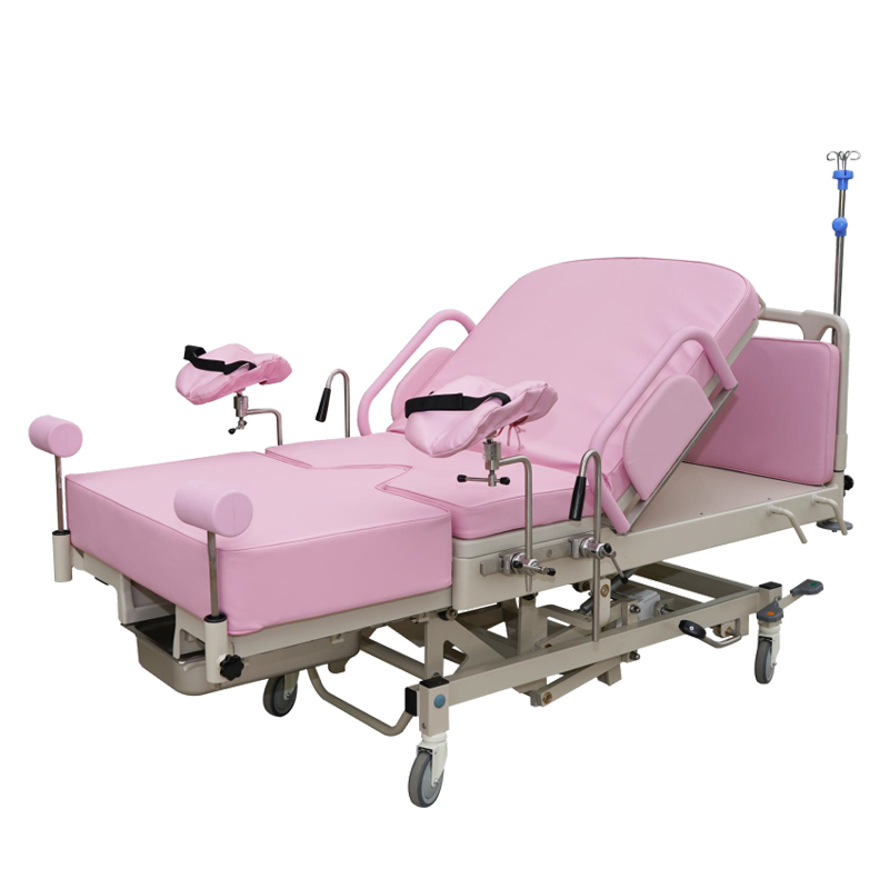MN-DB003 Hospital Medical Obstetric Delivery Bed Hydraulic Gynecological Examination Labour Birthing Table Wooden Box