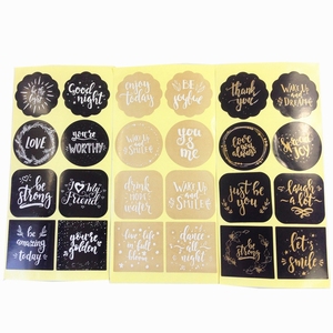 80 pz/pacco <span class=keywords><strong>auguri</strong></span> di benedizione adesivi con sigillo di carta che cuociono adesivi sigillanti per feste di <span class=keywords><strong>compleanno</strong></span> forniture per ufficio - Product Image 2