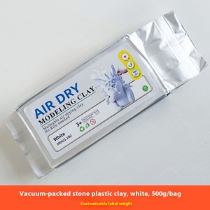 Sac personnalisé 500g vide art bricolage sculpture en céramique sans cuisson séché à l'air pâte à modeler feuille <span class=keywords><strong>d</strong></span>'aluminium sac pâte à modeler Slime - Product Image 6