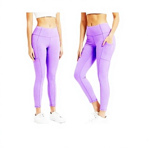 Leggings de yoga taille haute ASAP pour femme XL, pantalon de sport avec poches, respirant, extensible dans quatre directions, contrôle du ventre, pour fitness et course à pied - Product Image 1