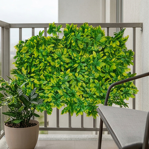 Artificial Vertical Garden Tile UV Resistant Green Leaf <b>Wall</b> <b>Panel</b> Decorative Foliage Mat for Indoor Outdoor <b>Wall</b> Decoration - Product Image 6