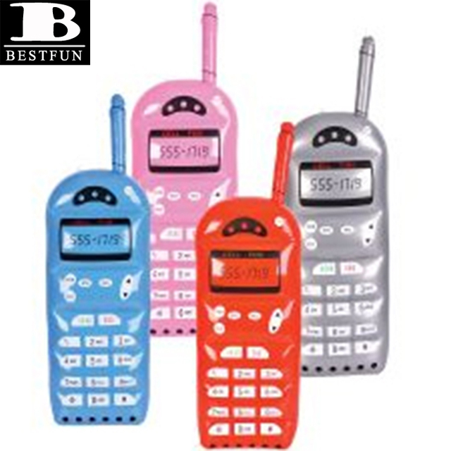 Promotional Inflatable Mobile Phone Big Plastic Mobile Phone Pvc Portable Mobile Phone Party Props Toys for Kids