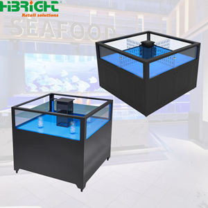 Buen efecto de exhibición Mercado de mariscos Tanque de peces de vidrio Supermercado Tanque de peces - Product Image 5