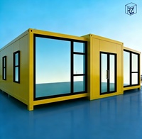 Maison préfabriquée moderne de luxe de 40 pieds, pliable, étanche, extensible, portable, pour villa et hôtel