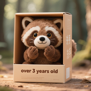 Trẻ em Đồ chơi thú nhồi bông bao bì màu in thẻ giấy gấp hộp đóng gói <span class=keywords><strong>PVC</strong></span> cửa sổ tùy chỉnh hộp riêng logo bao bì hộp - Product Image 2