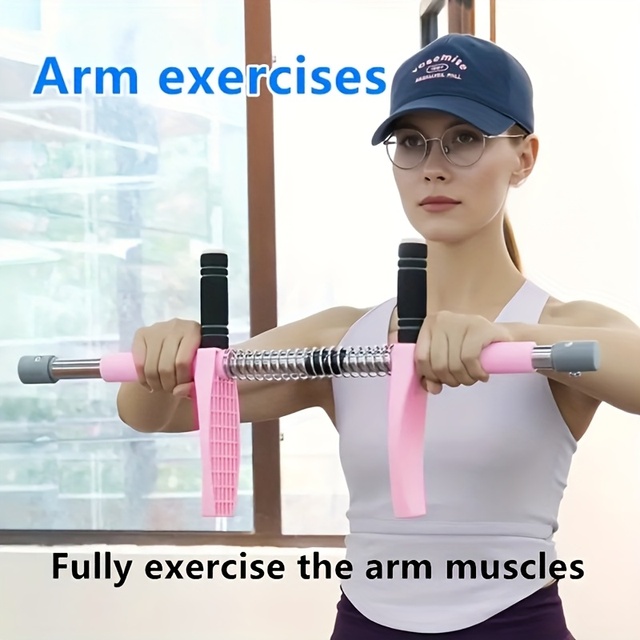 4-in-1 Multi Functional Fitness Equipment - Chest Expansion, Leg Enhancement, Arm Exercise Device - Portable Spring Resistance