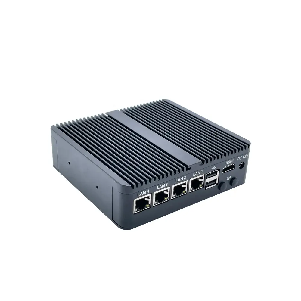 J4125 CPU With 4 Intel i225V ethernet pfSense Mini PC 2 COM Ports Firewall Mini PC ZC-G4125-4L