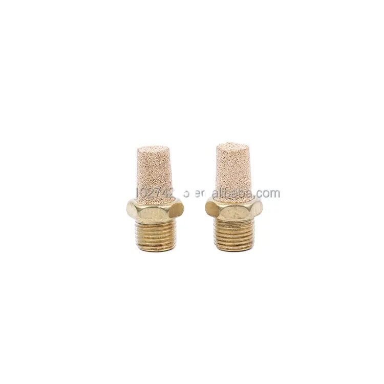 Pneumatic Brass Bronze Exhaust Muffler sound Silencer Air Compressed Pneumatic Fitting PST for Valve PT/NPT male thread