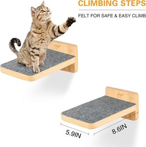 Cama Moderna para Gatos JUNJI de Madera con 2 Escalones - Product Image 4