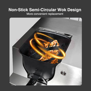 Vente d'usine <span class=keywords><strong>Robot</strong></span> de <span class=keywords><strong>cuisine</strong></span> à grande capacité 3500w Wok rotatif automatique Machine à frire le riz à la saute - Product Image 5