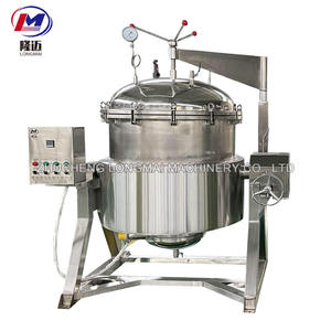 Machine de cuisson industrielle automatique à pression <span class=keywords><strong>pour</strong></span> <span class=keywords><strong>la</strong></span> préparation de bouillons de mouton, d'agneau, de soupes, de maïs, de haricots et de pois chiches - Product Image 4