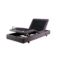 Cadre de lit électrique réglable avec télécommande sans fil, massage intégré, moteur Okin allemand, contrôle par application, ports USB Lightning, pour lits Queen/Twin XL, usage domestique