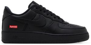 Chaussures de <span class=keywords><strong>basketball</strong></span> décontractées unisexes For For Low Black Box Logo, tige en cuir véritable, fermeture à lacets - Product Image 1