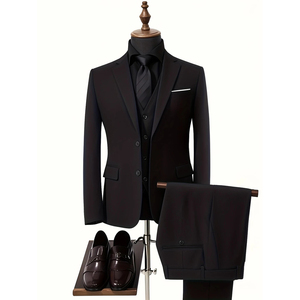 <span class=keywords><strong>Completo</strong></span> da <span class=keywords><strong>Uomo</strong></span> Nuovo a Due Pezzi con Giacca Monopetto, Pantaloni e <span class=keywords><strong>Gilet</strong></span> per Matrimoni, Occasioni Formali e Casual - Product Image 6