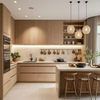 Armoire de cuisine de luxe CBMmar en bois avec tiroirs extractibles pour armoire de cuisine