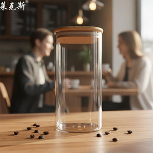 Recipiente grande para alimentos con tapa <span class=keywords><strong>de</strong></span> bambú, hermético, a prueba <span class=keywords><strong>de</strong></span> fugas, apto para cocina, al vacío, cuadrado, para conservar alimentos en casa - Product Image 4