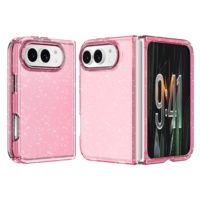 Coque de téléphone en TPU+PC brillante rose et violette, protection intégrale 360°, haute qualité, pour iPhone Duo 18 Fold et iPhone 17 – Vente en gros