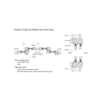 UPVC Fenêtres combinées PVC de haute qualité Portes et fenêtres Double profilé en verre Fenêtres à battant et à auvent
