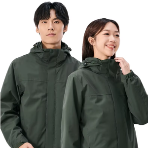 Veste imperméable, respirante, coupe-vent et résistante pour <span class=keywords><strong>homme</strong></span> et femme, 3 en 1, coque rigide épaisse, fermeture éclair, vêtements de sport d'extérieur - Product Image 1