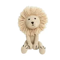 Grosir Boneka Renda Bayi Amigurumi Boneka Mewah Katun Singa Buatan Tangan Mainan Anak-anak